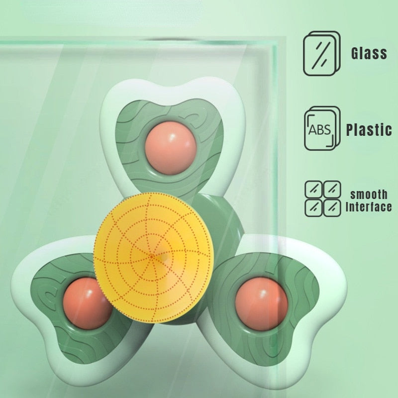 Juguete fidget spinner con ventosa