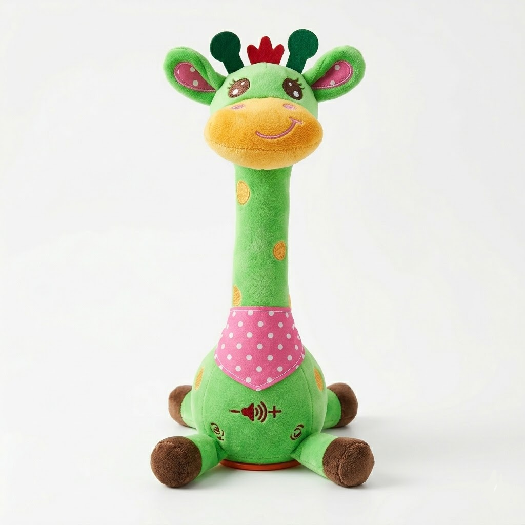 Juguete interactivo de peluche de jirafa que canta - Compañero musical para niños