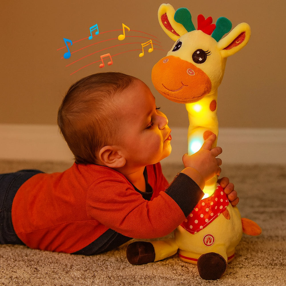 Juguete interactivo de peluche de jirafa que canta - Compañero musical para niños