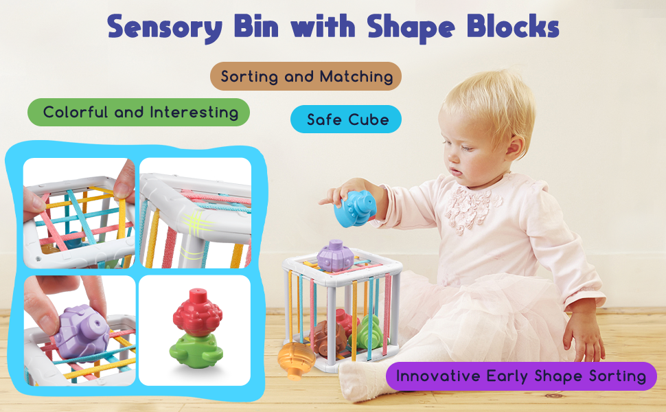 Juguetes sensoriales Montessori para bebés