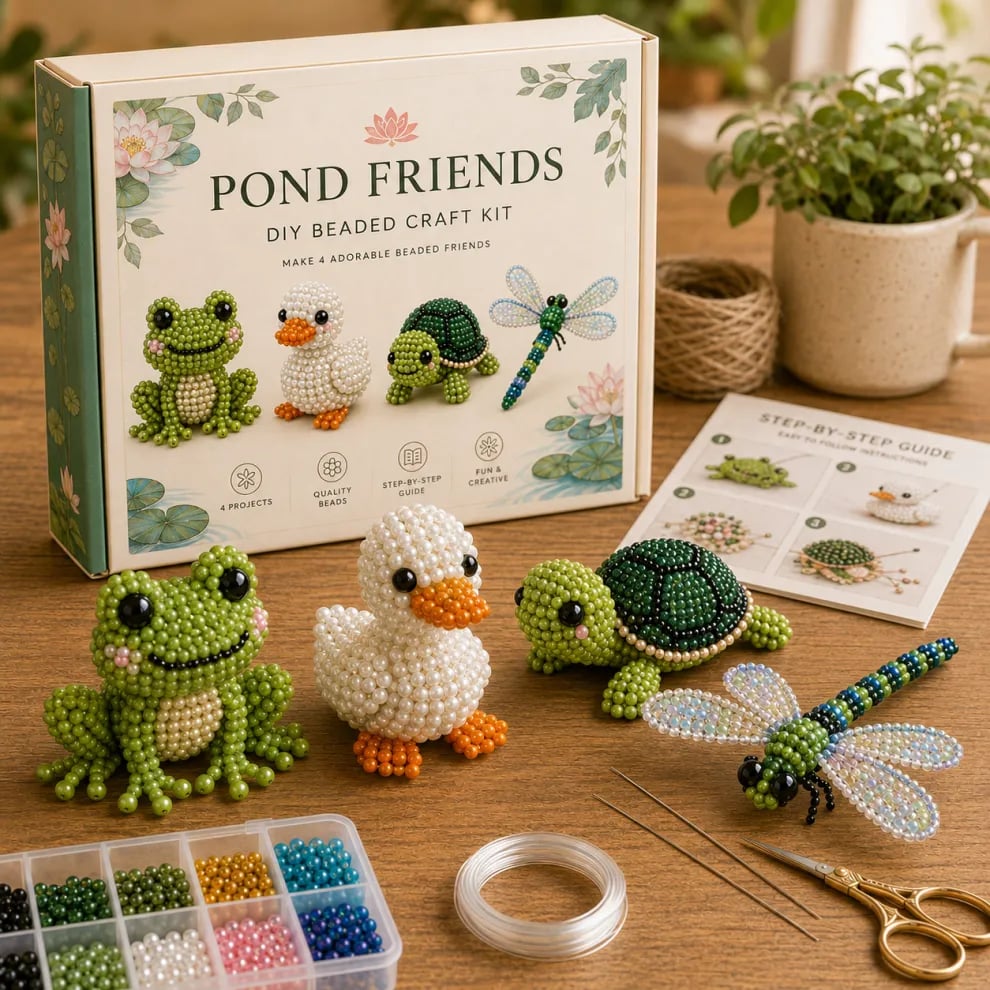 Kit de manualidades con cuentas: Crea divertidas miniaturas