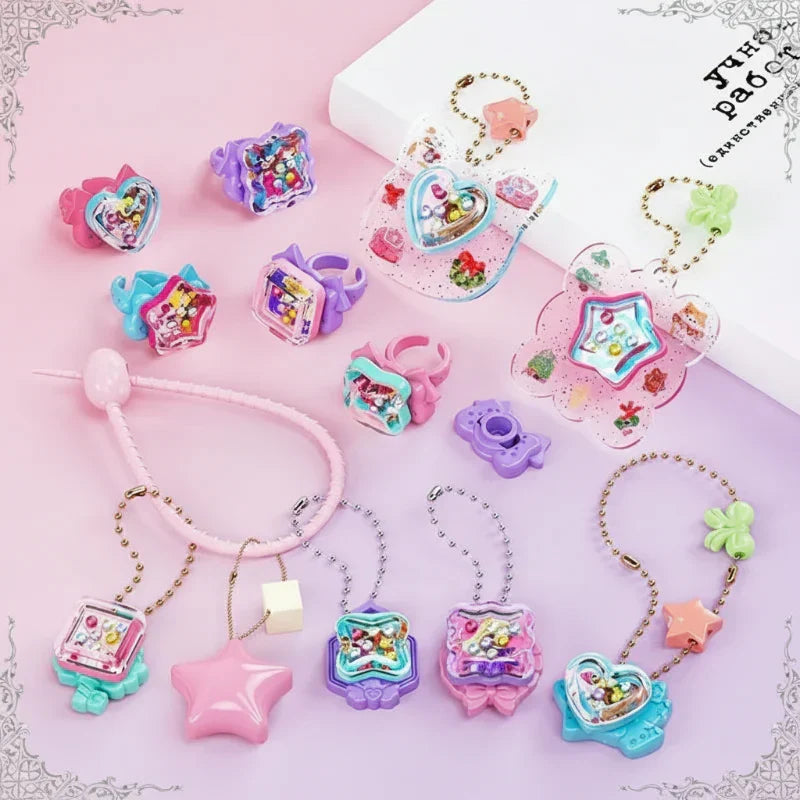 Kit de manualidades de joyas y pegatinas 3D DIY para niños
