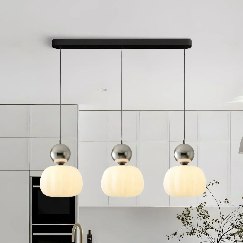 Lámpara colgante Art Déco de diseño Bauhaus - Crema