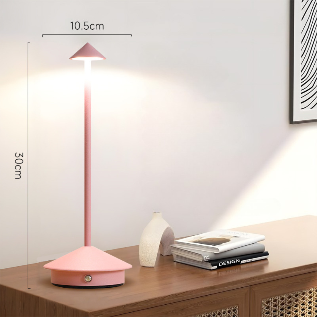 Lámpara de Mesa | Inalámbrica | Regulador Táctil y Carga USB