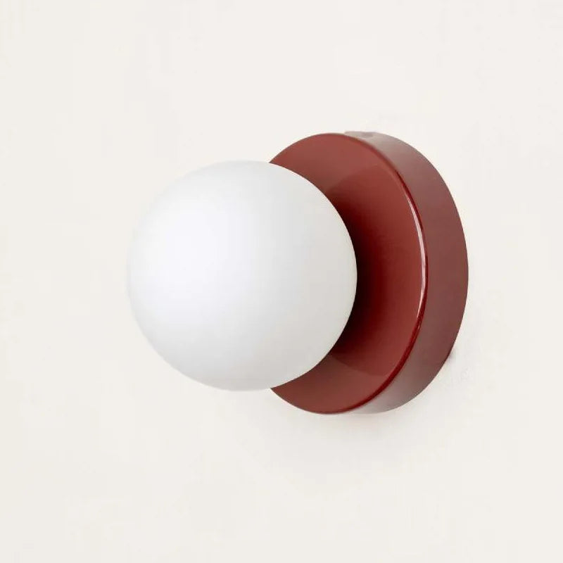 Lámpara de Pared LED Macaron | Aplique Moderno de Cristal de Color