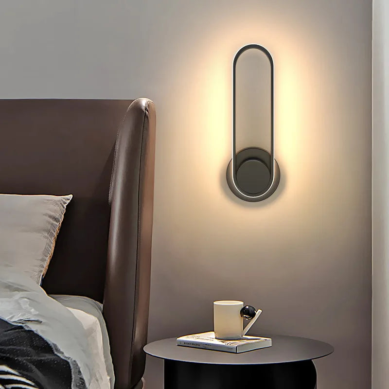 Lámpara de Pared LED Moderna | Aplique Giratorio de Aluminio a 330°