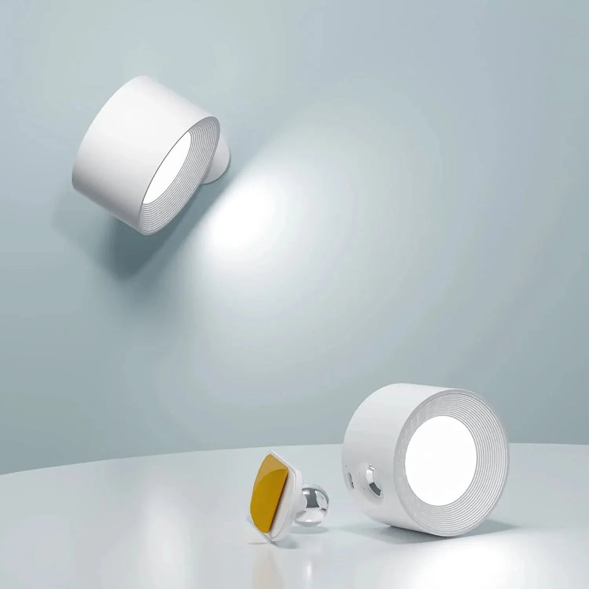 Lámpara de pared recargable e inalámbrica adhesiva