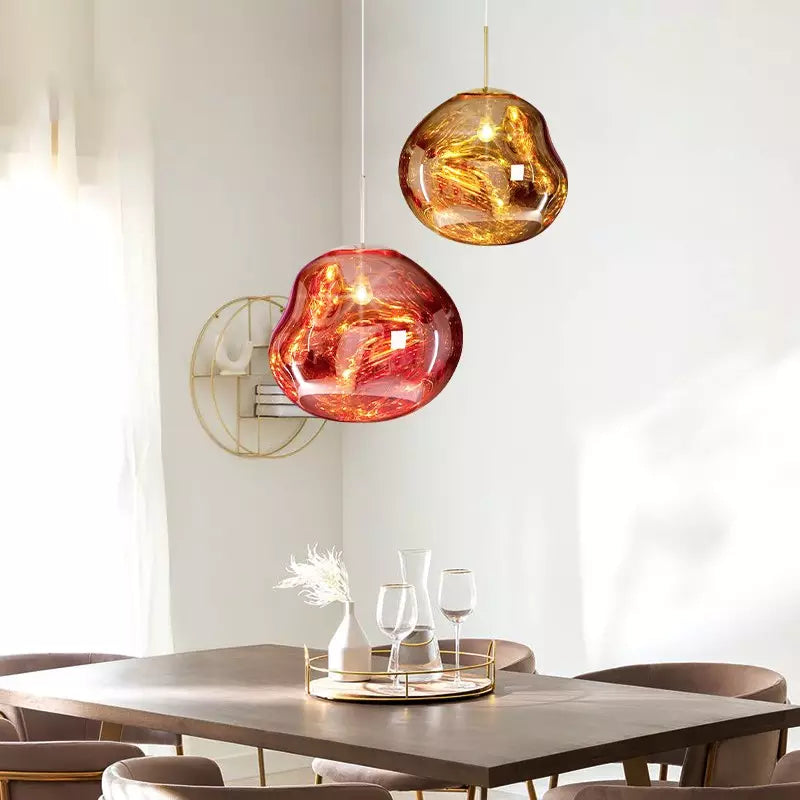 Lámpara de techo de diseño Melt: objeto luminoso elegante y de ambiente