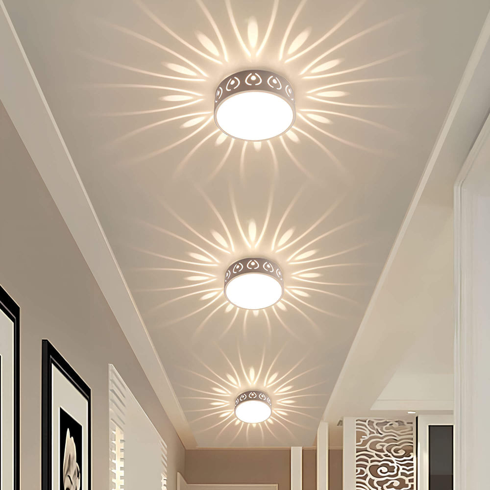 Lámpara de techo LED minimalista con luz cálida suave
