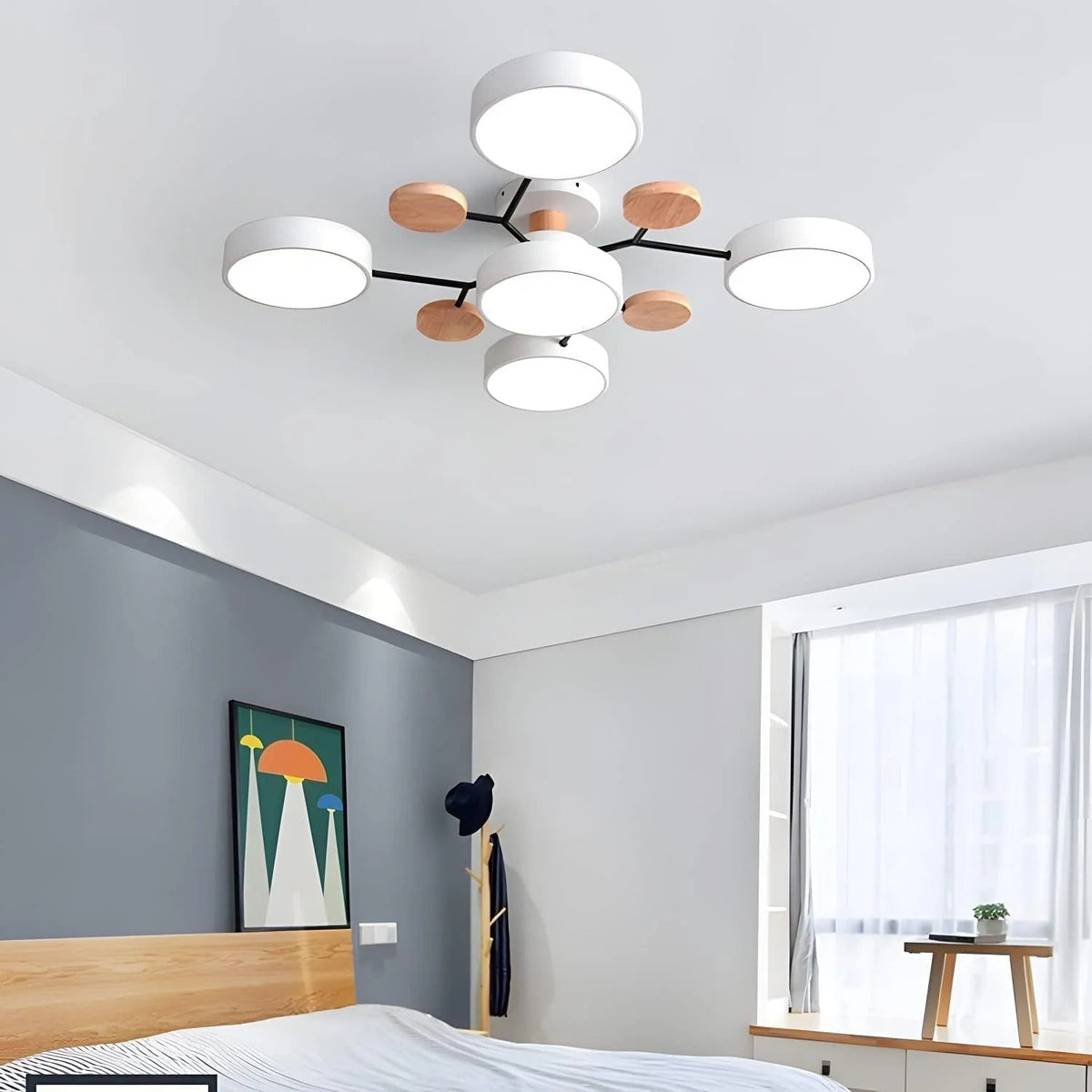Lámpara de Techo LED Moderna Semiempotrada Halo para Espacios Elegantes