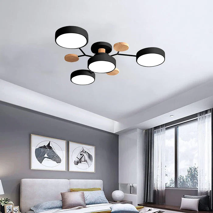 Lámpara de Techo LED Moderna Semiempotrada Halo para Espacios Elegantes