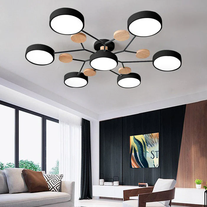 Lámpara de Techo LED Moderna Semiempotrada Halo para Espacios Elegantes