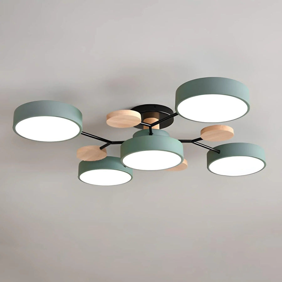 Lámpara de Techo LED Moderna Semiempotrada Halo para Espacios Elegantes