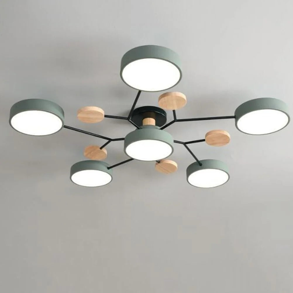 Lámpara de Techo LED Moderna Semiempotrada Halo para Espacios Elegantes
