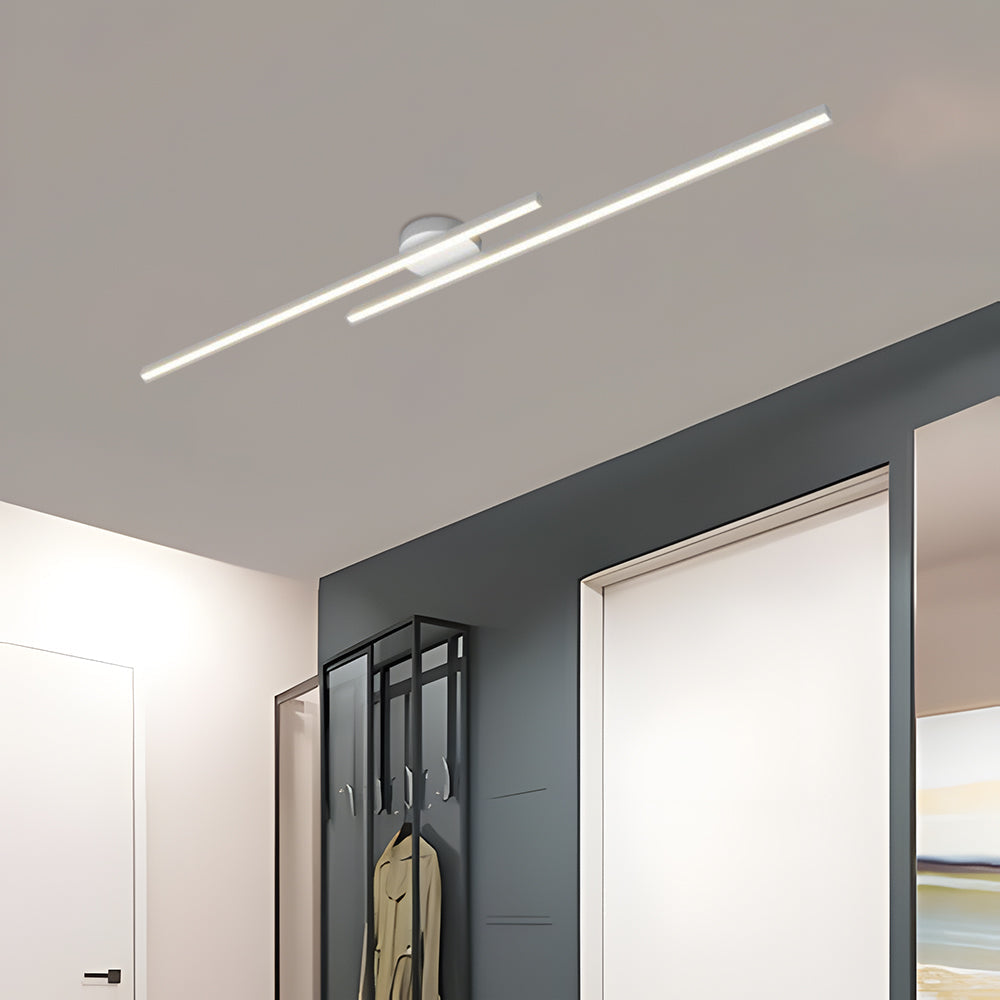 Lámpara de techo LED semiempotrada moderna de aluminio