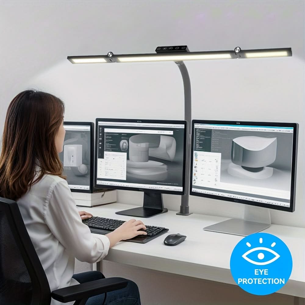 Lámpara de trabajo LED de 18 W con cuello flexible ajustable para iluminación de amplias zonas