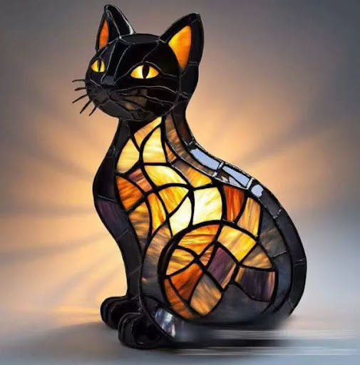 Lámpara decorativa con luz y motivo de raza de perro para el hogar