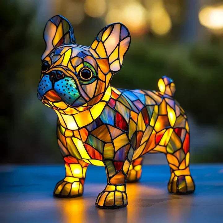 Lámpara en Forma de Perro: Iluminación Ambiental y Decoración Única Hecha a Mano