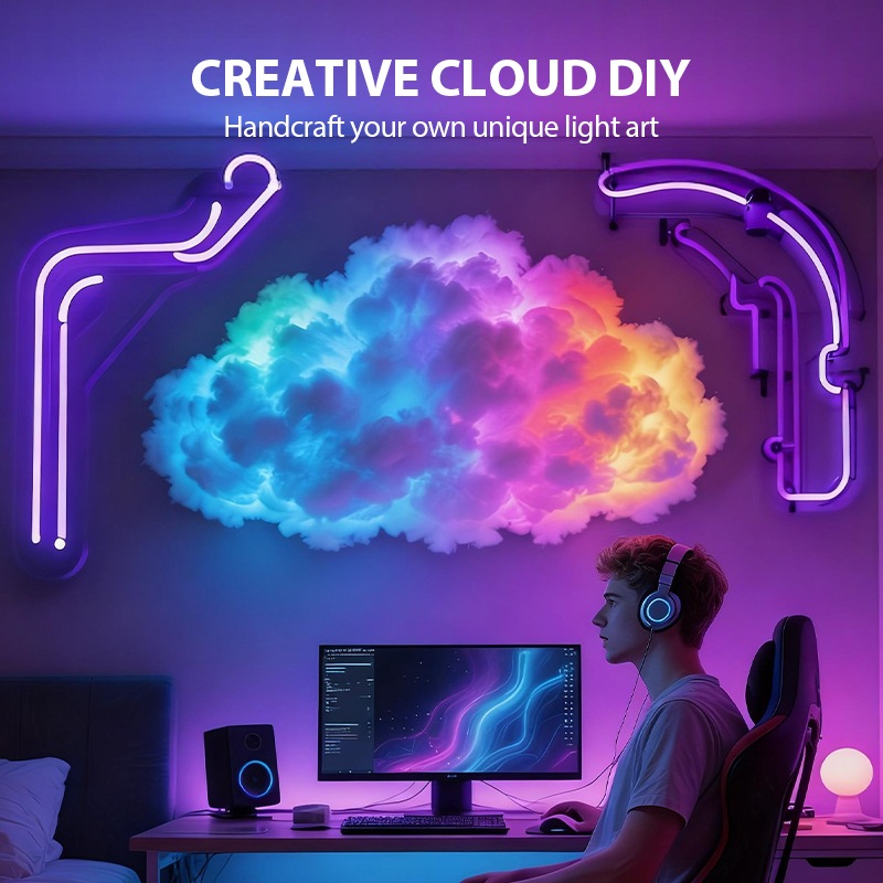 Lámpara LED decorativa en forma de nube