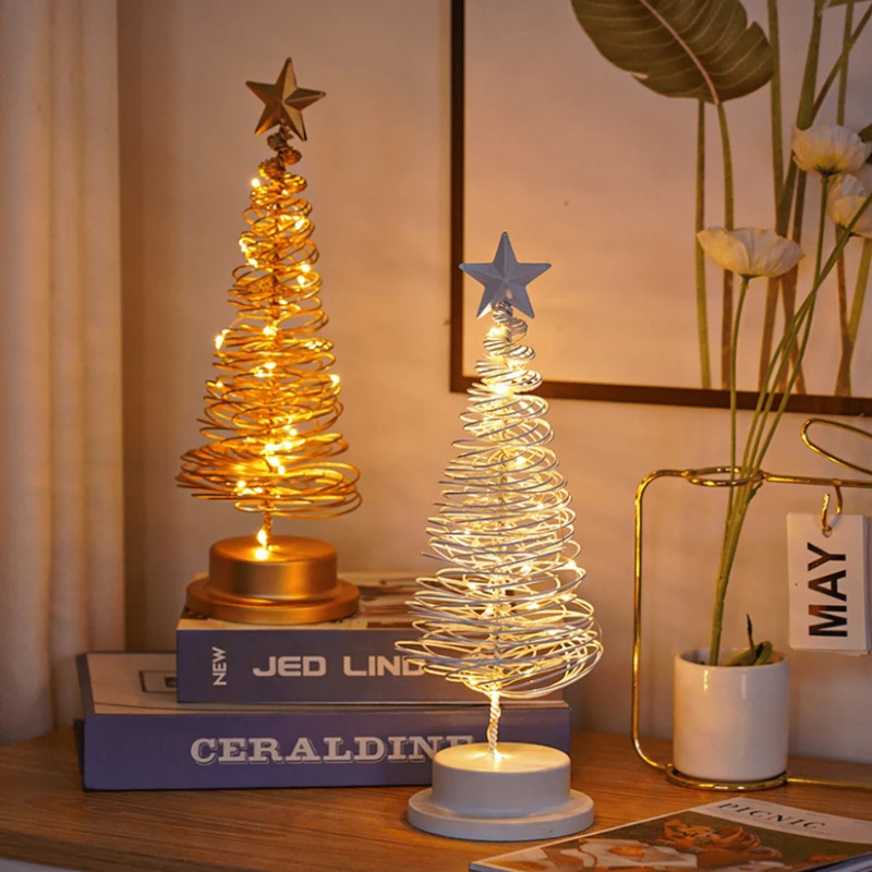 Lámpara navideña decorativa con luz cálida