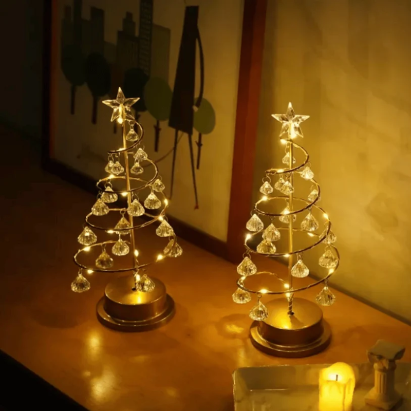 Lámpara navideña decorativa con luz cálida