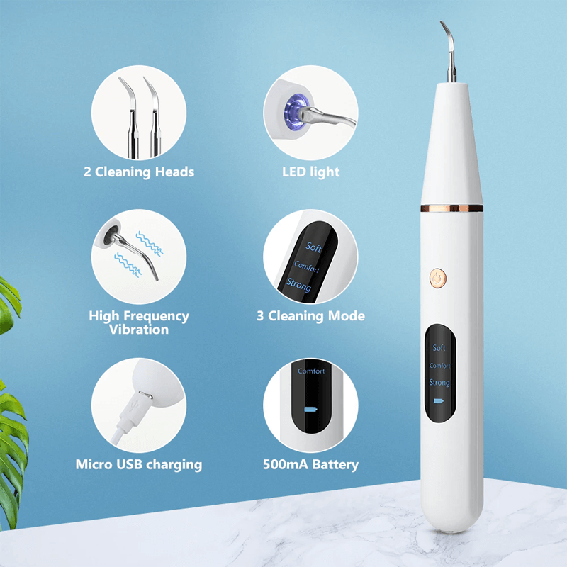 Limpiador y eliminador eléctrico ultrasónico de sarro dental