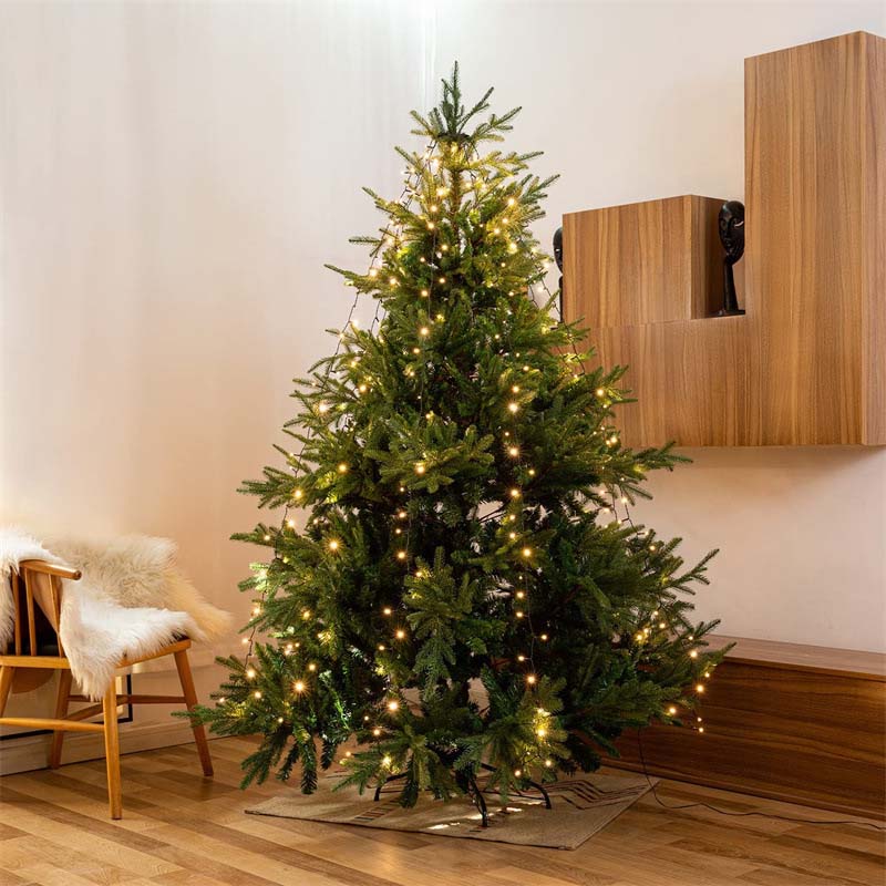 Luces en cascada para árbol de Navidad con anillo