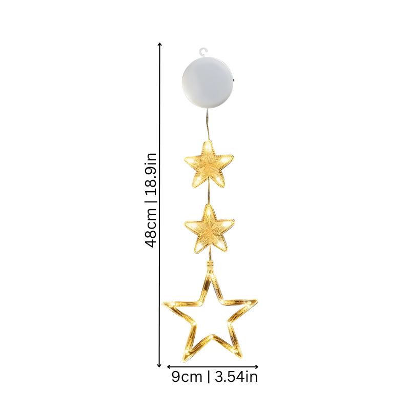 Luces LED navideñas para ventana – Adornos luminosos festivos