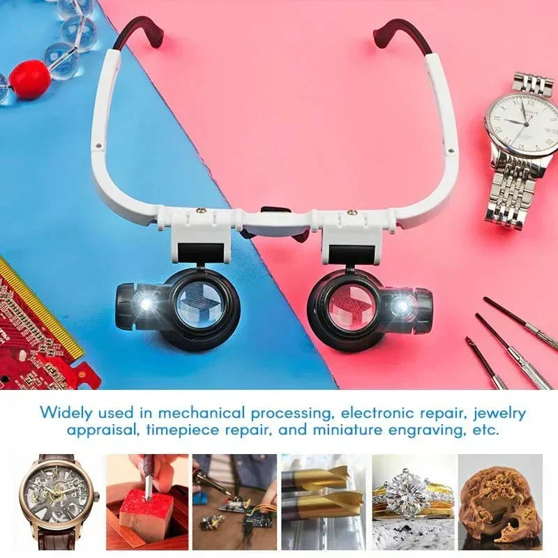 Lupa de Aumento de 8X, 15X y 23X para Observación Detallada y Trabajos de Precisión