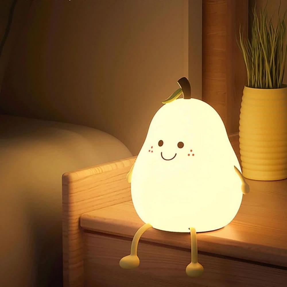 Luz quitamiedos de silicona recargable para niños
