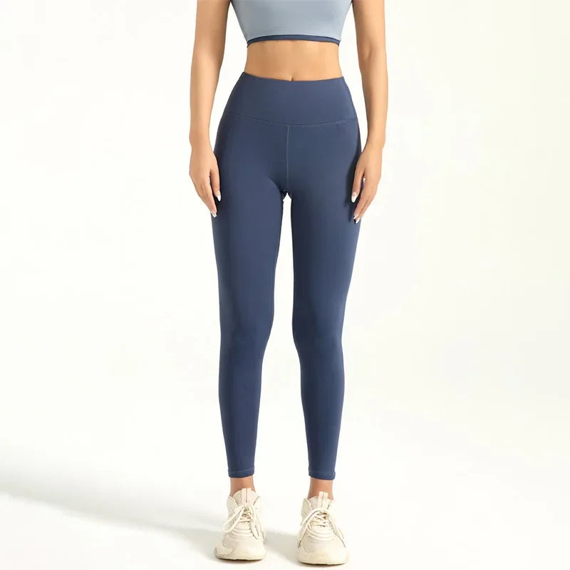 Mallas deportivas sin costuras para mujer de talle alto con efecto push-up para yoga y fitness