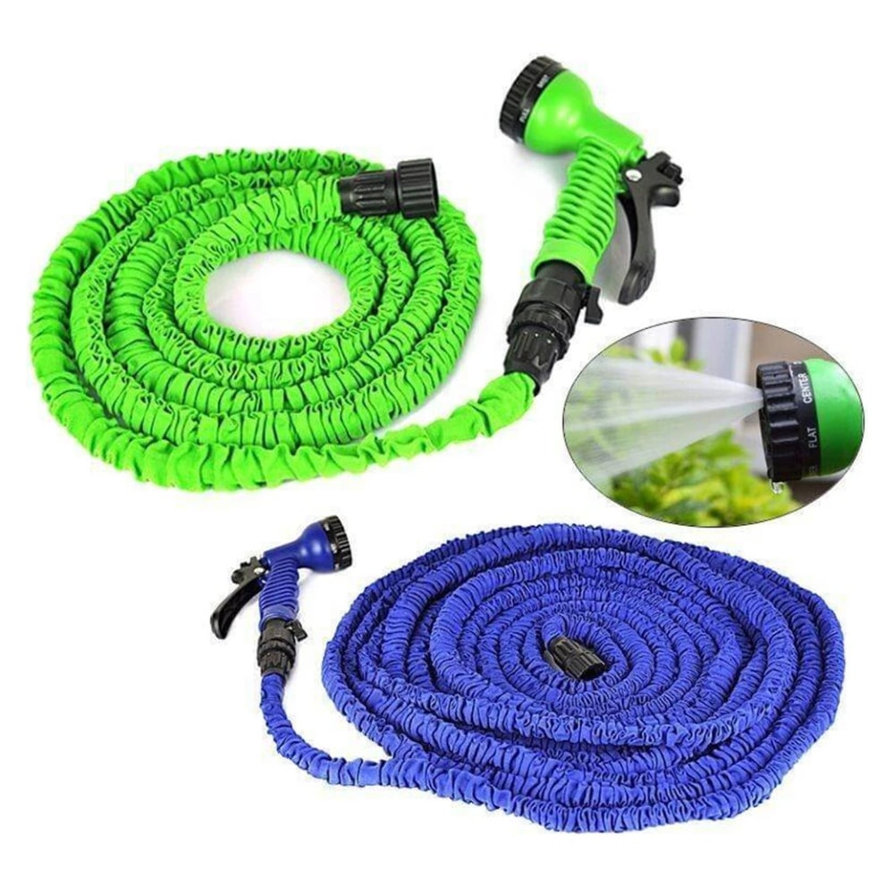Manguera de jardín flexible Magic Hose / manguera de agua - verde o azul - varias longitudes