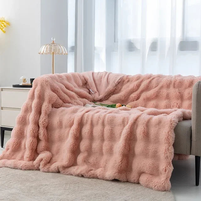 Manta de peluche – Lujo invernal y supersuave