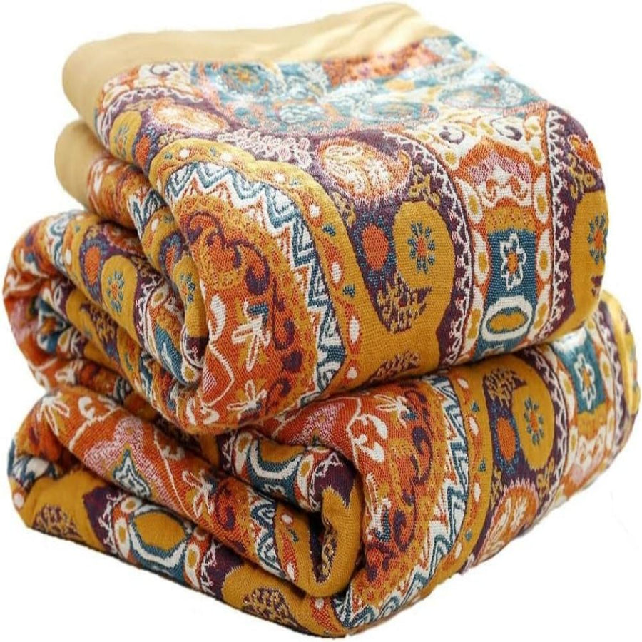 Manta reversible de estilo bohemio Sunrise