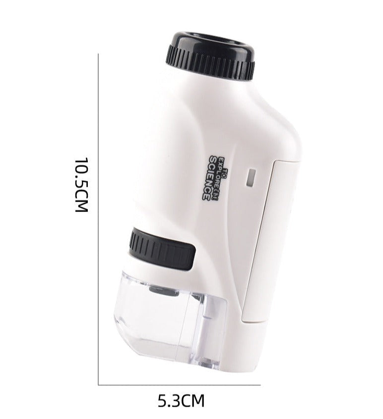 Microscopio LED de bolsillo para niños curiosos