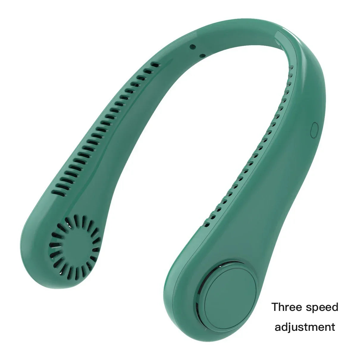 Mini Ventilador de Cuello Portátil Sin Aspas con Pantalla Digital - Enfriador de Cuello Recargable por USB Manos Libres