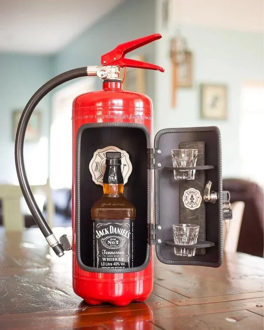 Minibar Oculto en Extintor – Elegante, Discreto y Único