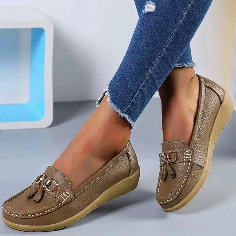 Mocasín sin cordones para mujer