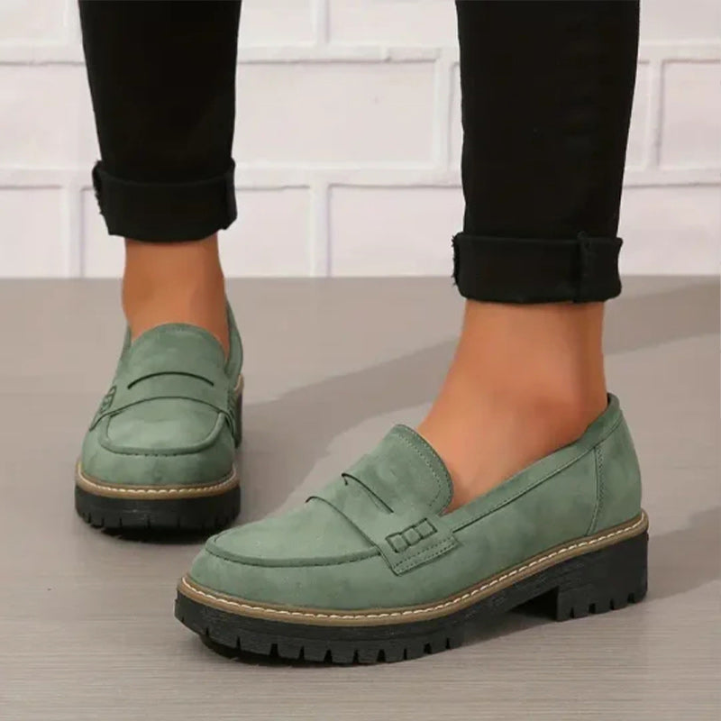 Mocasines chunky con plataforma para mujer