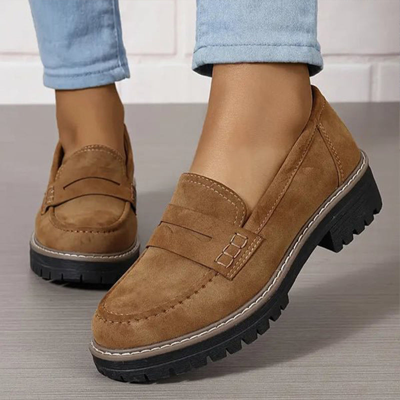Mocasines chunky con plataforma para mujer