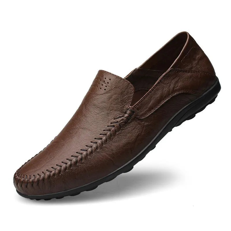 Mocasines italianos de cuero 100 % legítimo