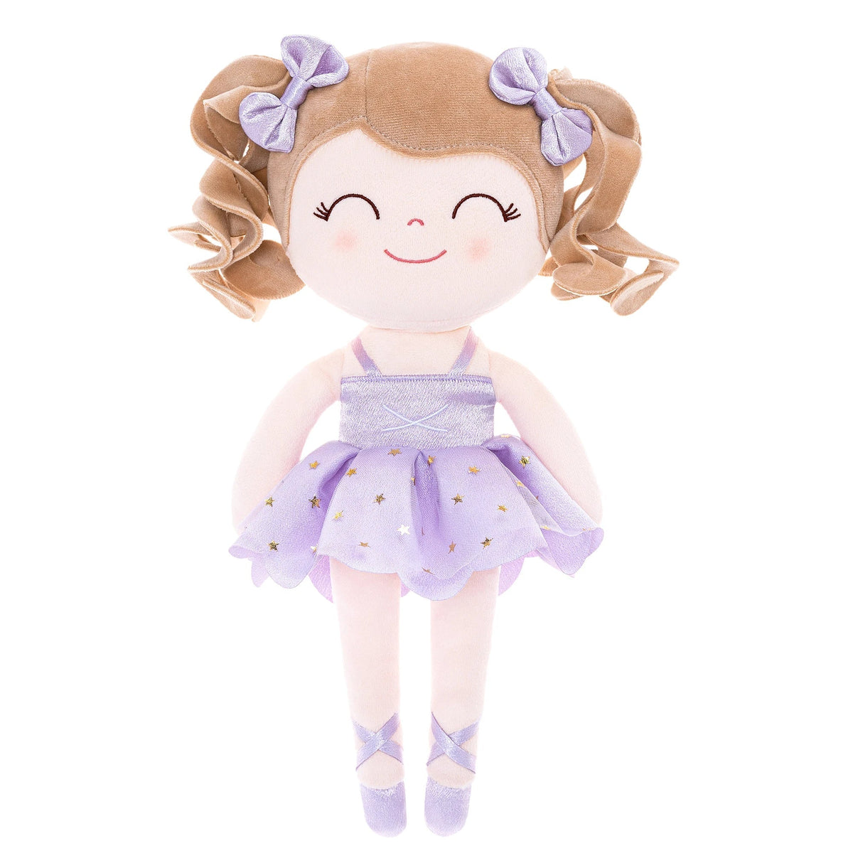 Muñeca de peluche de bailarina para niña - Juguete suave de felpa con corona y tutú