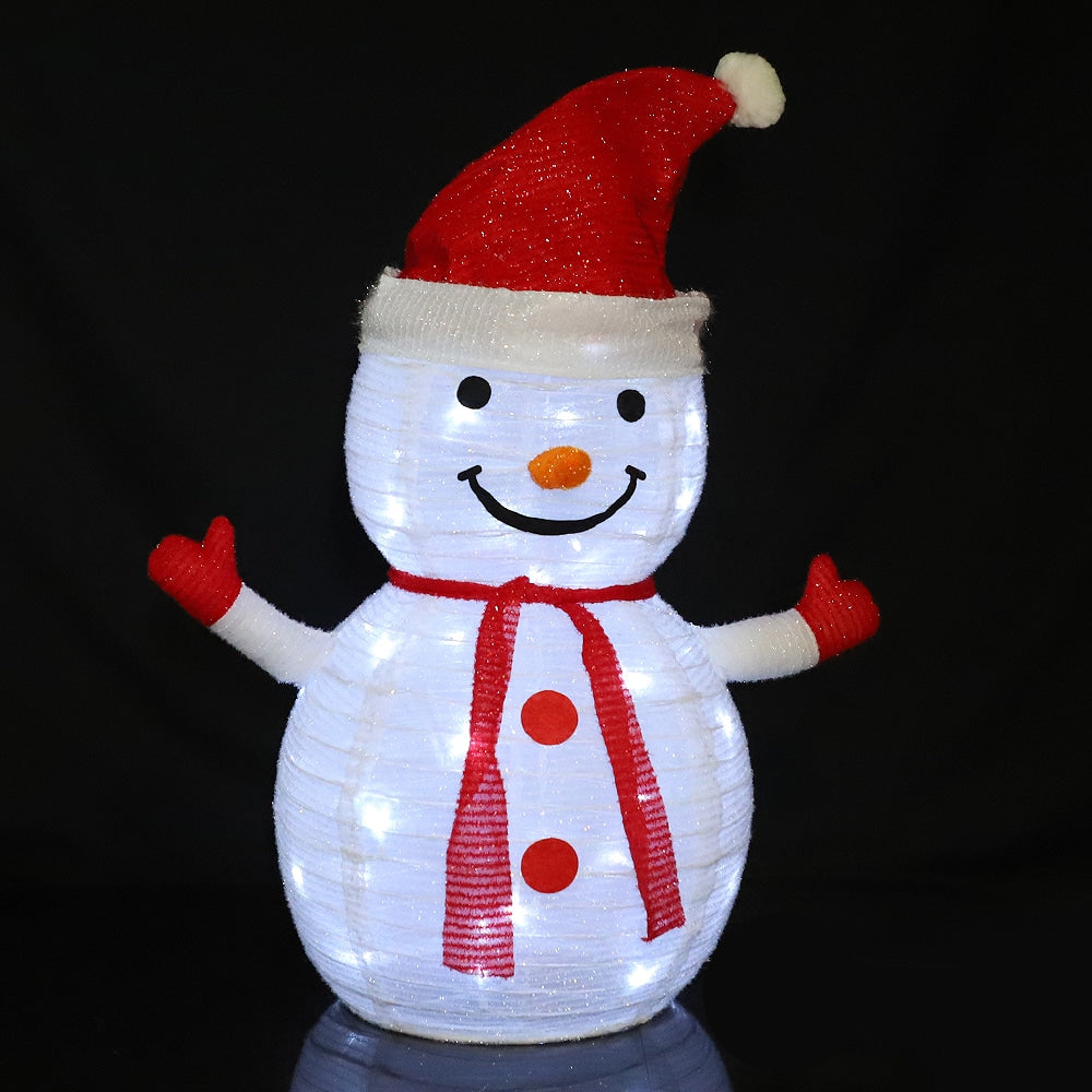 Muñeco de nieve de 70 cm de altura - Plegable con temporizador