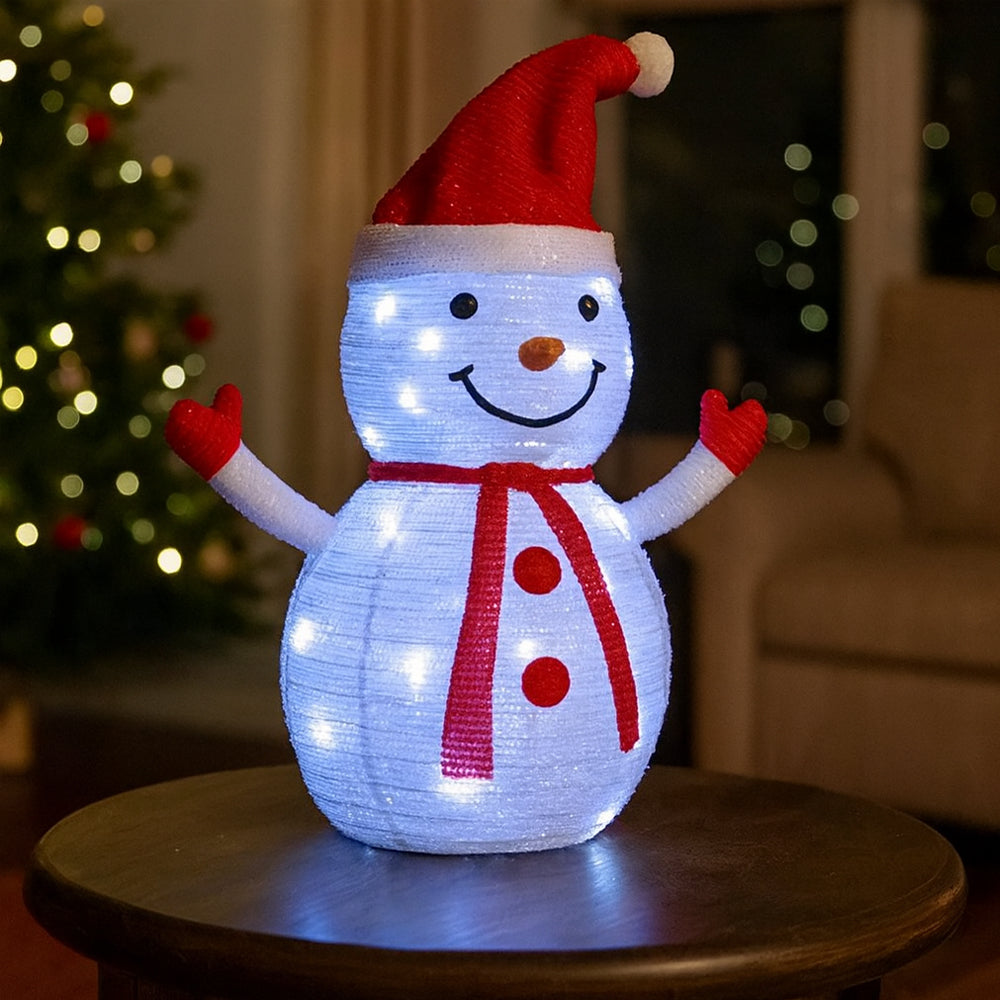 Muñeco de nieve de 70 cm de altura - Plegable con temporizador