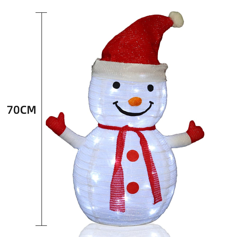 Muñeco de nieve de 70 cm de altura - Plegable con temporizador