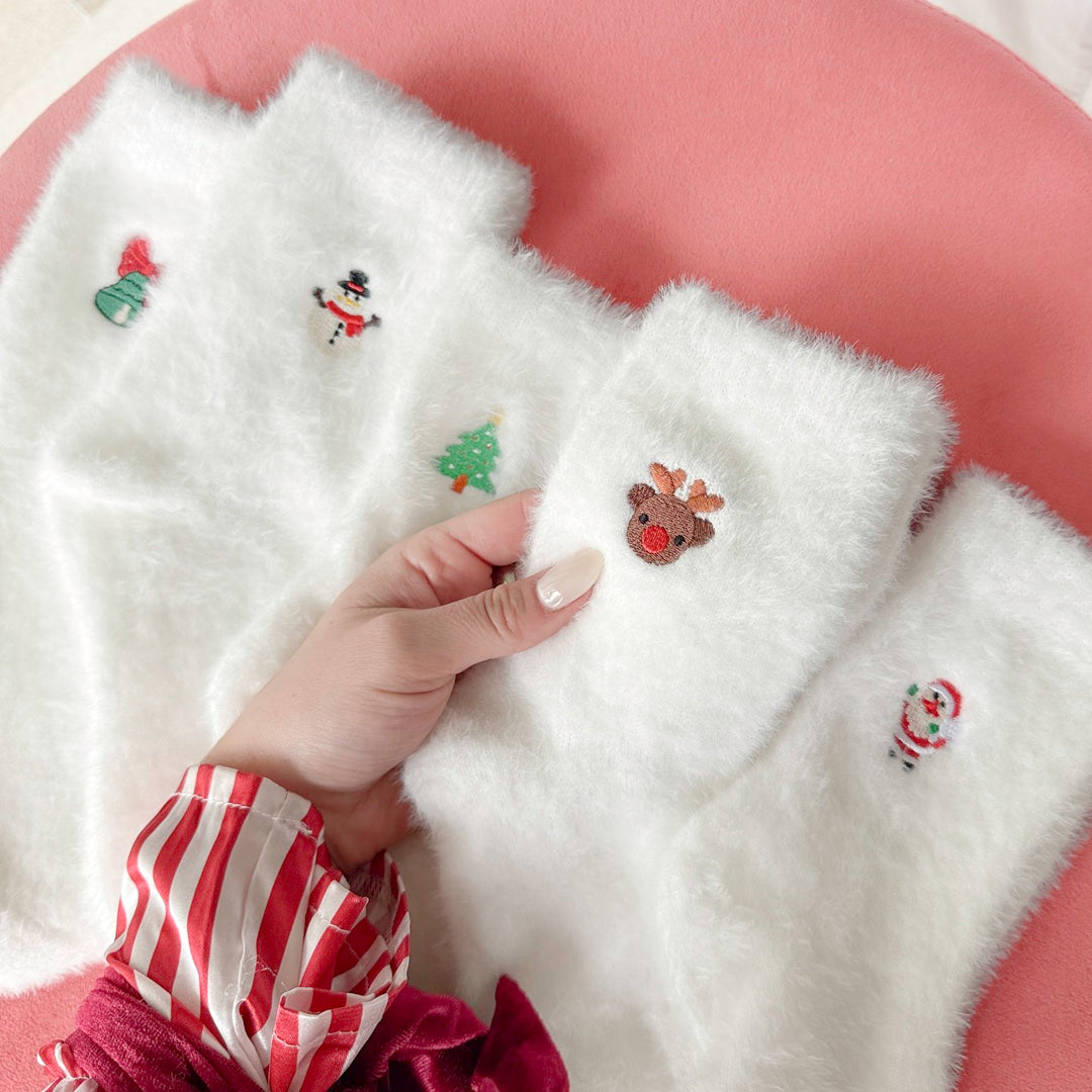 Pack de calcetines navideños de felpa suave
