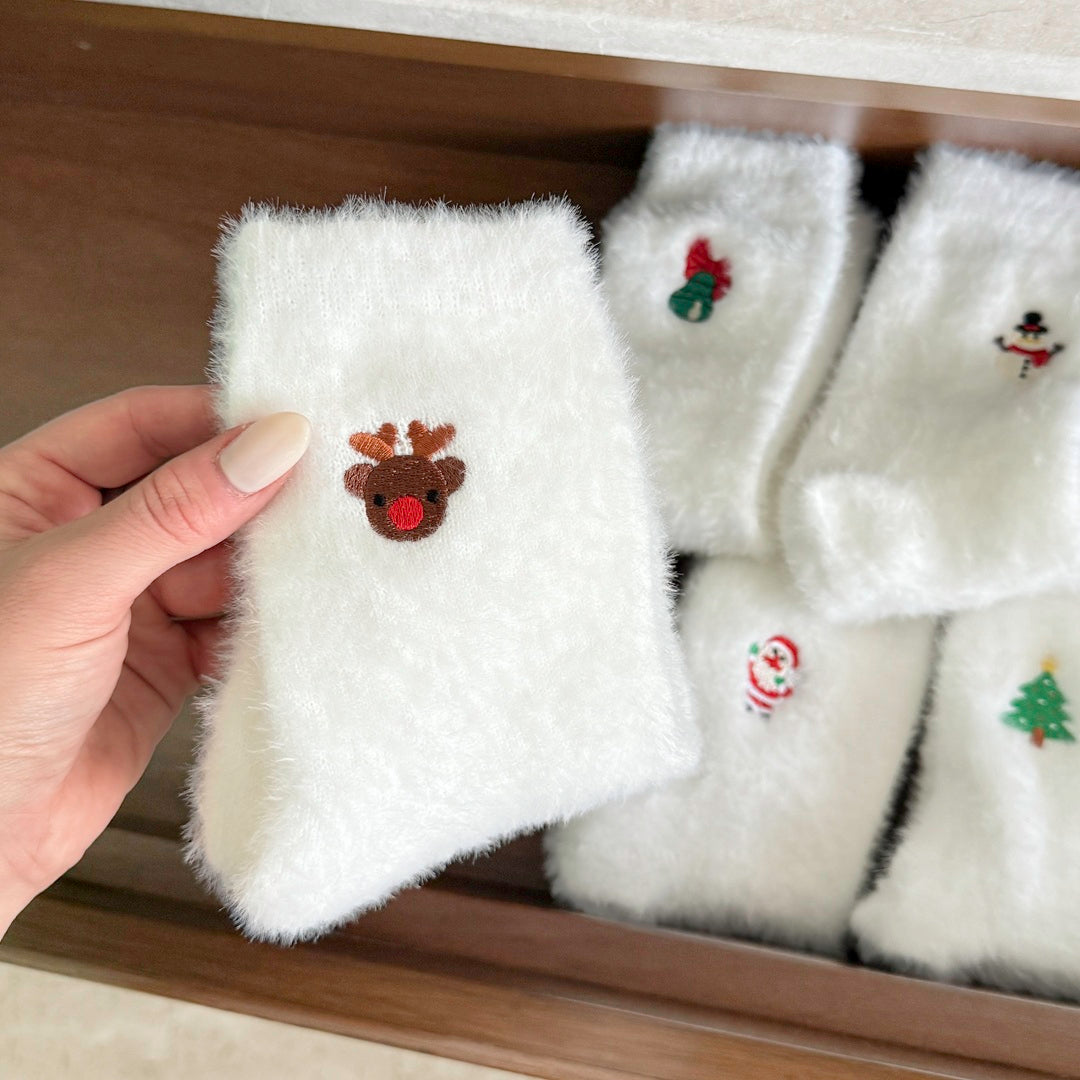 Pack de calcetines navideños de felpa suave