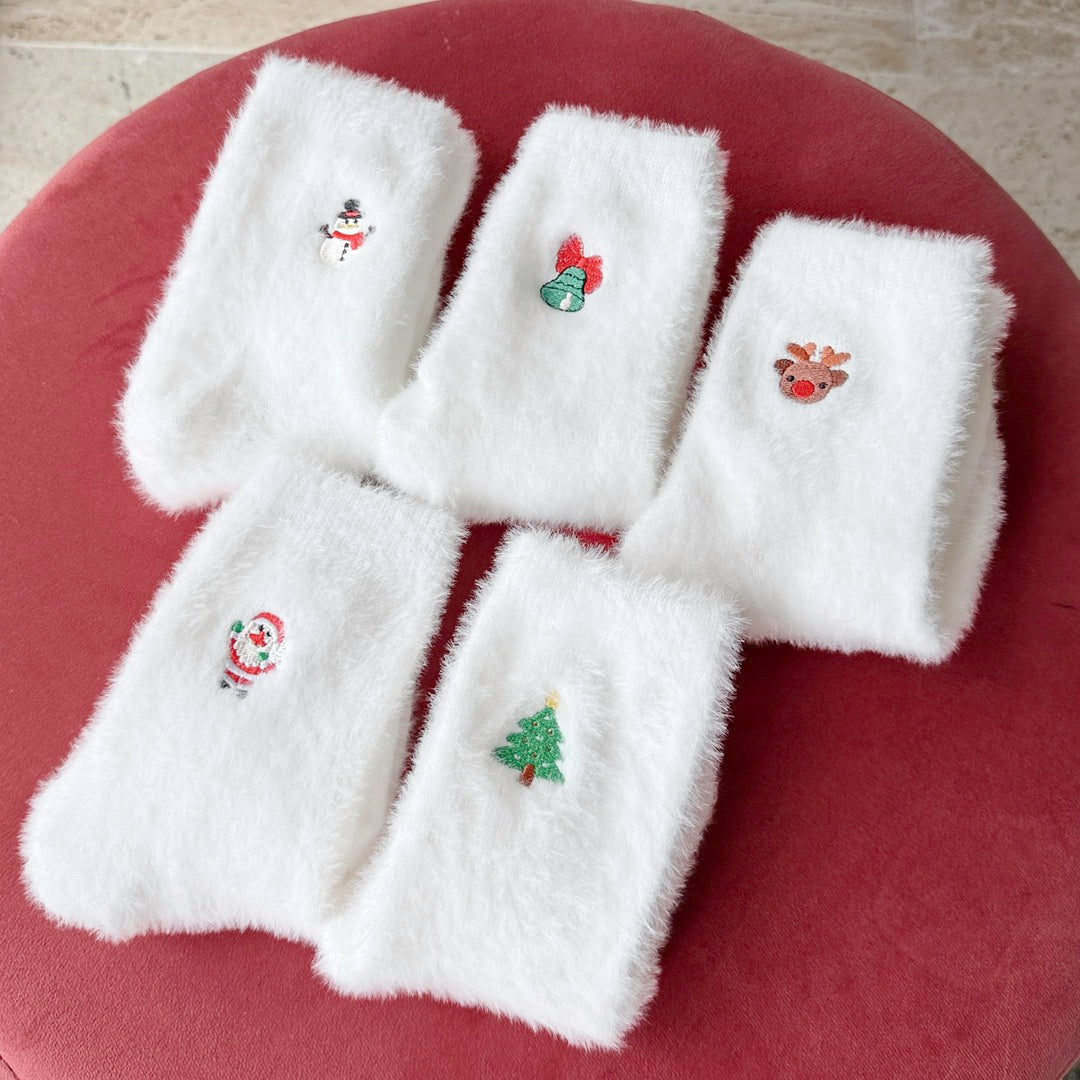 Pack de calcetines navideños de felpa suave