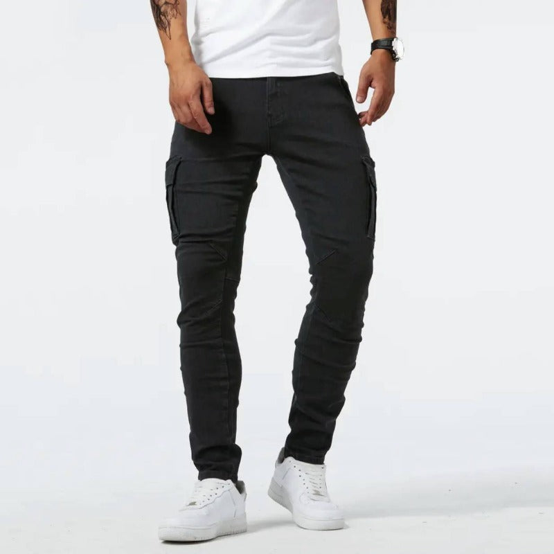 Pantalón cargo ajustado para hombre