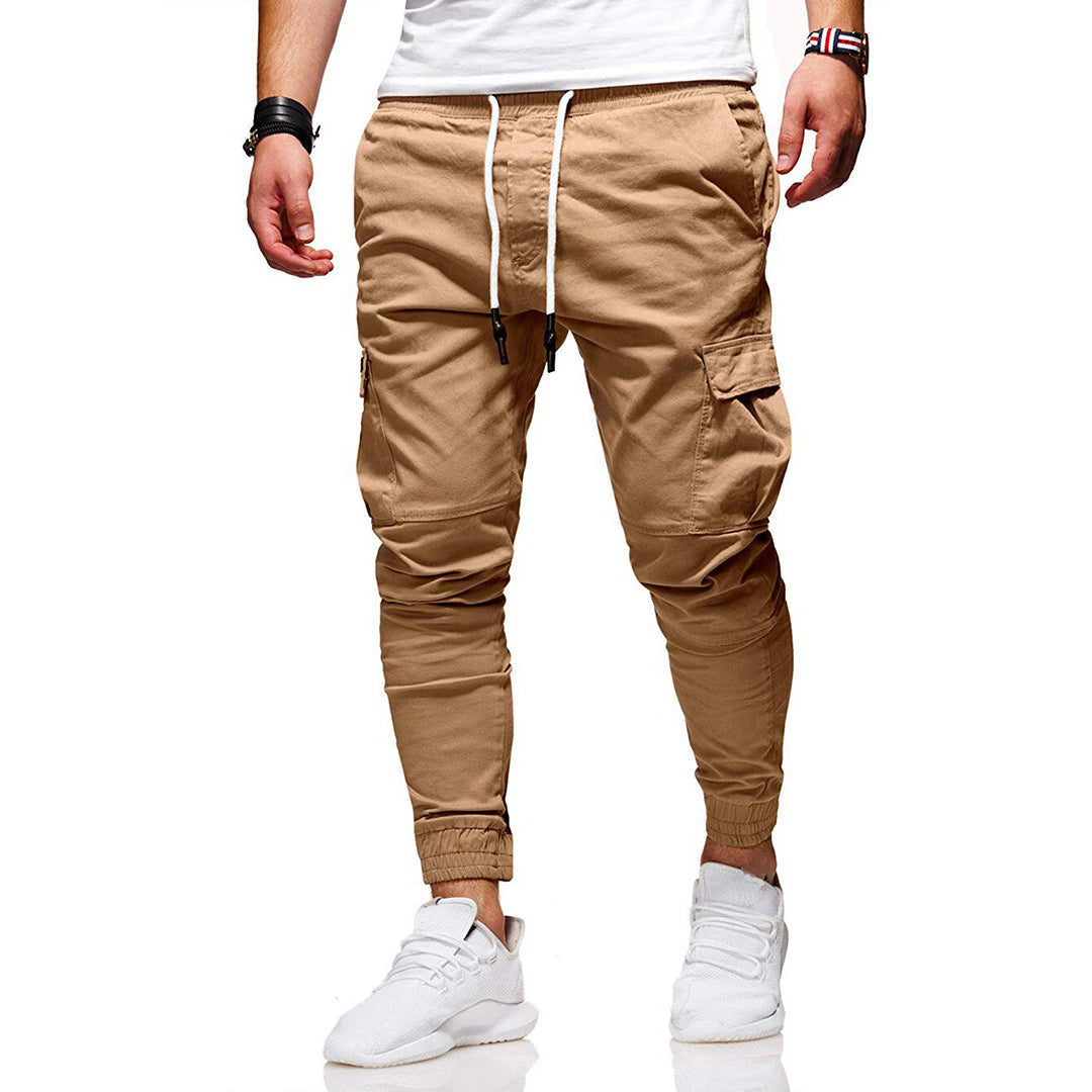 Pantalón cargo para hombre con bolsillos funcionales